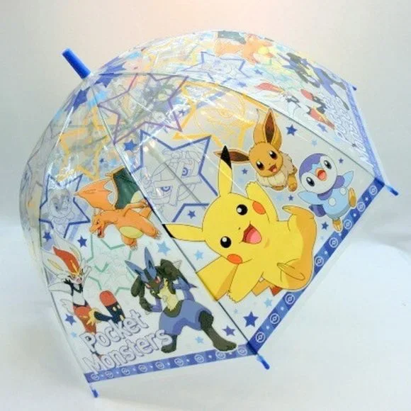 NWT Pokemon Unisex Vinyl Jumpstart Stick Umbrella . 55cm - Picture 3 of 9